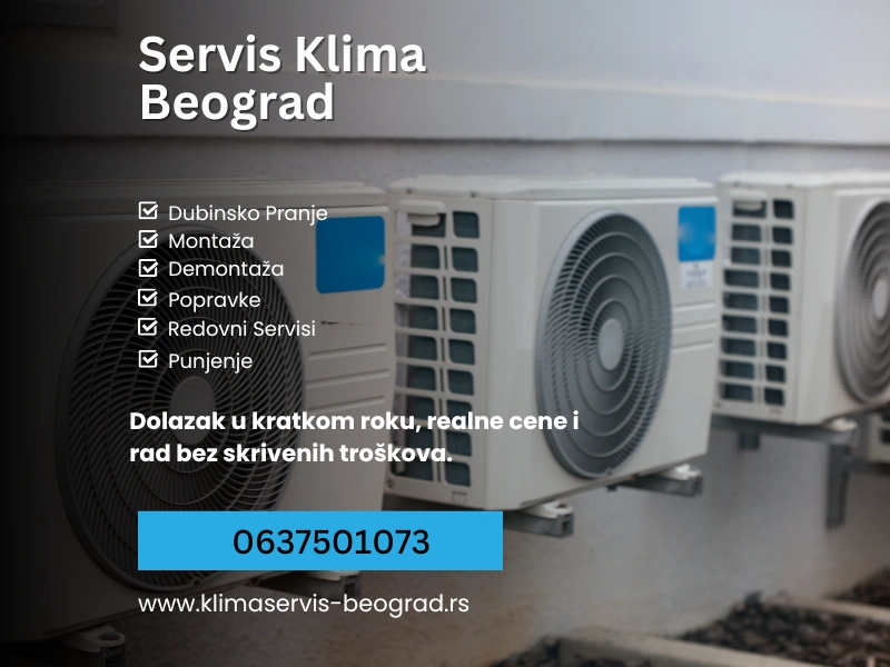 Popravka klime, Dubinsko pranje klima uređaja Beograd – potpuno čišćenje iznutra Rasklapanje, pranje pod pritiskom i uklanjanje bakterija, buđi i neprijatnih mirisa.